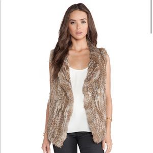 Joie Andoni Rabbit Fur Vest